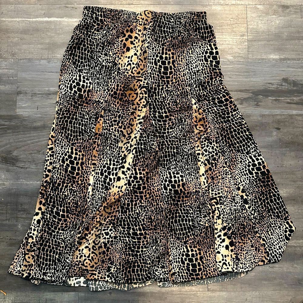 NWT Chico’s Leopard Print Women's Skirt sizes L and XL